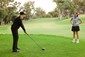 On course golf lesson at Wembley